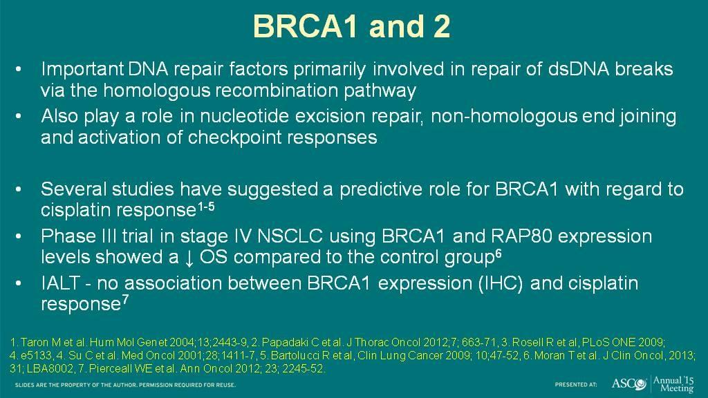 BRCA1 and 2 Presented By Mark