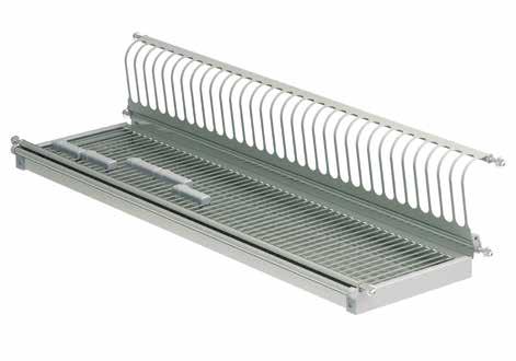 Single grill rack dish with draing board.