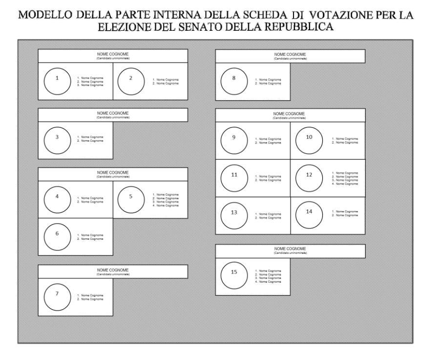 LA SCHEDA ELETTORALE