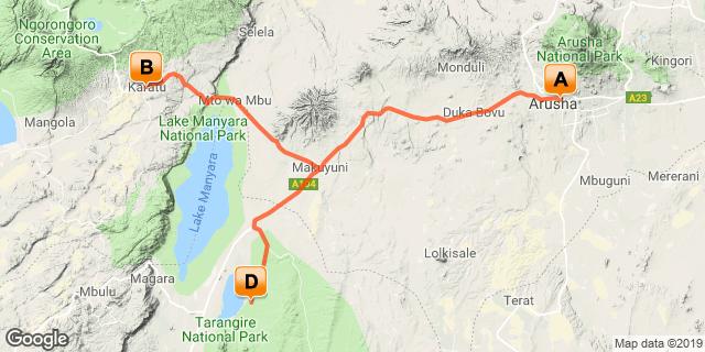 P a g i n a 3 SAFARI DI GRUPPO 25 Agosto - 29 Agosto 2019 Arusha - Lake Manyara National Park - Ngorongoro Crater - Tarangire National Park 5 Giorni / 4 Notti 0