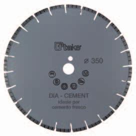 GlispecialiTtake DISCO DIAMANTATO DIA-CEMENT Disco diamantato per il taglio del cemento fresco, altamente