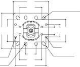 Piastra di base 3 2 1 171 Ø 8 Ø 13 171 50 17 fori asolati per fissaggi Ø 12 36 60 109 Ø 8 asola utile 13 x 16 33,7 180-280-380-80 33,7 180-280-380-80 Campi d impiego: dispositivo permanente di