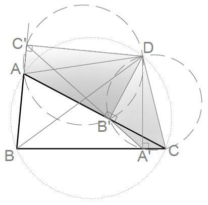 20 TEOREMA DI TOLOMEO Il rettangolo costruito con le diagonali di un quadrilatero inscritto in un cerchio è equivalente alla somma dei rettangoli costruiti con le coppie dei lati opposti.