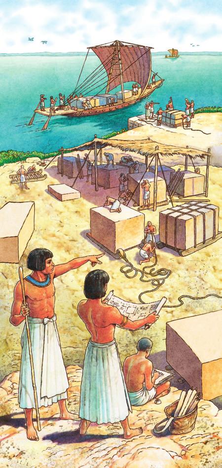 DENTRO LA STORIA Quaderno p. 30 Le piramidi Soprattutto durante l Antico Regno i faraoni venivano seppelliti nelle piramidi. Ecco le fasi principali della loro costruzione.