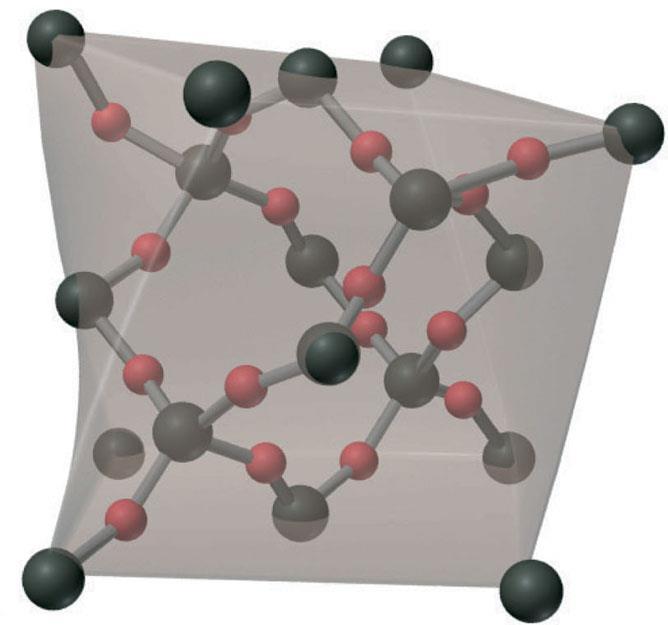 silice (SiO 2 ), mostra la regolarità dell impaccamento cubico compatto. B.