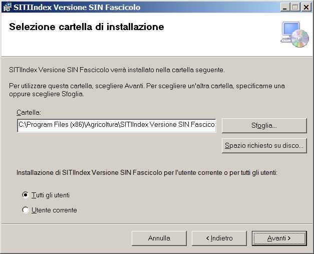 Per installare l applicativo SITIIndexSFA, scaricare l installer SITIIndexSFA.msi.