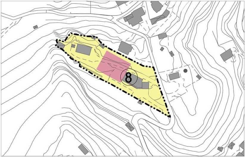 PIANO DI GOVERNO DEL TERRITORIO - PIANO DELLE REGOLE AMBITO DI COMPLETAMENTO 8 Localizzazione : Località Gazzolo - via Gazzolo (accesso da est) INDICI E PARAMETRI URBANISTICO - EDILIZI UF ( Indice di