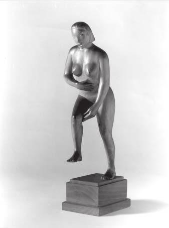 1950 SCULTURA (nudo di donna che cammina) s 192 Legno di ciliegio (?