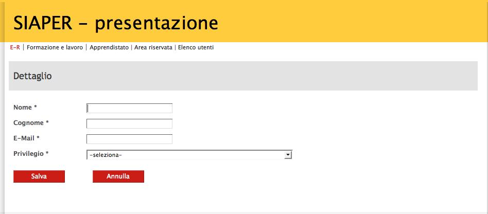 Cliccare il pulsante per salvare le