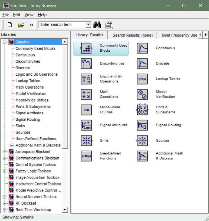 Workspace per la creazione di un modello Cenni Introduttivi Simulink