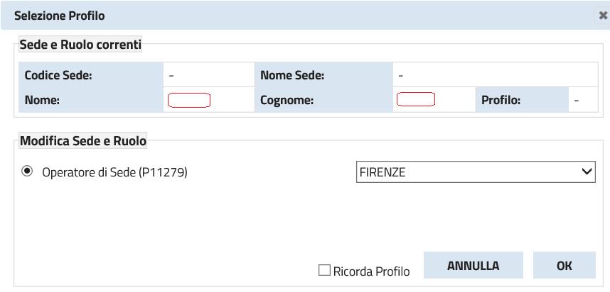 Nome file: _RecuperoCreditiSisco_ManualeUtente_v1.1.docx È possibile anche selezionare l opzione Ricorda Profilo, che permette di memorizzare il profilo e la sede prescelti.