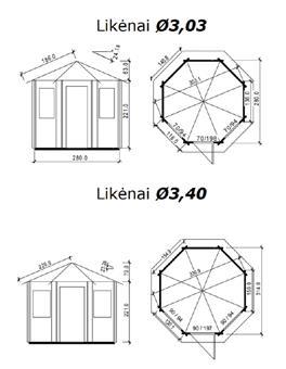 Case da giardino IGLOO Casa da giardino di forma Ottagonale con fioriere decorative nelle pareti, dove all