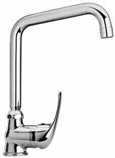 69..594Z Monocomando monoforo lavello con bocca tubo 90 Single-lever kitchen mixer with 90 tube spout Mitigeur