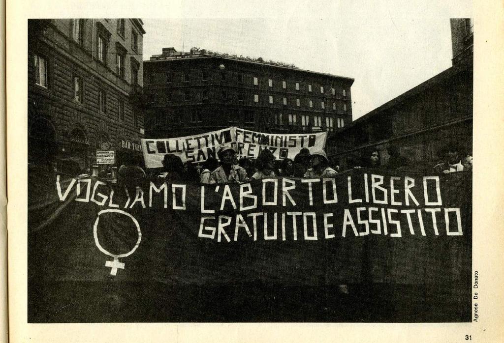 Corteo femminista a Roma, Foto tratta da Effe.