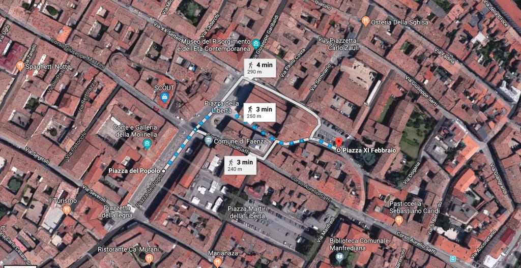 CAMPI GARA Il campo di gara principale sarà allestito in Piazza del Popolo di dimensioni conformi ai vigenti regolamenti F.I.S.B.