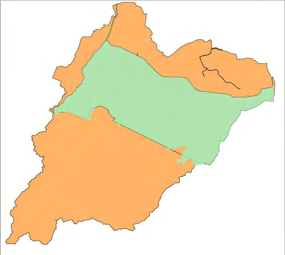 L ambito del Reticolo Secondario Artificiale di Bonifica ricade quasi totalmente nell Area omogenea Pianura Reno come mostrato nella figura seguente.