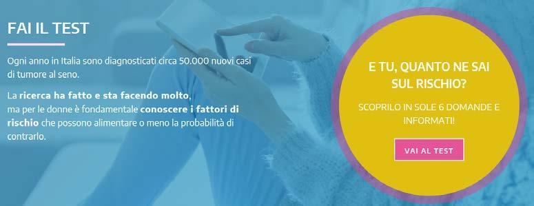 WEB APP Tumore al seno Coinvolgere l