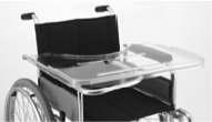 - TM354RDxSx: Tavolino regolabile in profondità ed estraibile Dx/Sx a scelta, con in bordi in melaminico, 60x41 cm. - TM355: Tavolino fisso con incavo avvolgente e bordi.