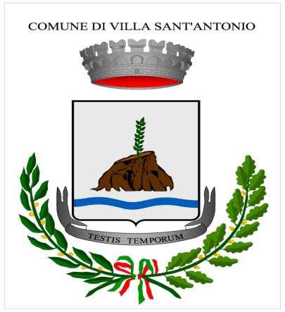 COMUNE DI VILLA SANT ANTONIO PROVINCIA DI Oristano REGOLAMENTO SULL UTILIZZO DELLO STEMMA, DEL GONFALONE, DELLA FASCIA TRICOLORE E DEL PATROCINIO