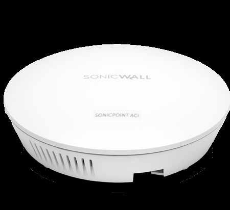 Serie di access point SonicPoint: SonicPoint ACi Antenne interne Indicatori LED LAN2 LAN1 GHz