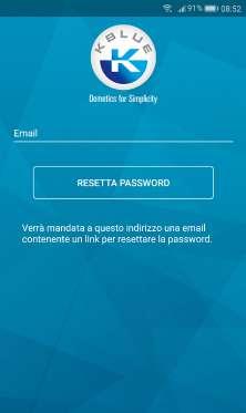 9.1.2 Recupero della password Tramite la pagina di login è possibile recuperare la password del proprio account: verrà richiesto di inserire l indirizzo email registrato e