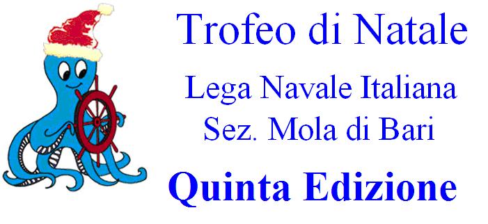 5 dicembre 20 Programma: Ore 7.30 Raduno degli atleti presso la Sede della Sezione della LNI di Mola di Bari in Cala Loreto e ratifica delle iscrizioni alla gara. Ore 8.