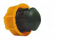 attraverso la giunzione 2. La ghiera è arancione, per consentire un immediata individuazione del cavidotto 3. Il metodo di montaggio è quello PLASSON.