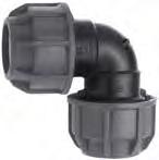 RACCORDI A COMPRESSIONE ECOFIT SEZIONE B 14010 MANICOTTO 14050 GOMITO A 90 ARTICOLO d PN Q.TÀ MIN.