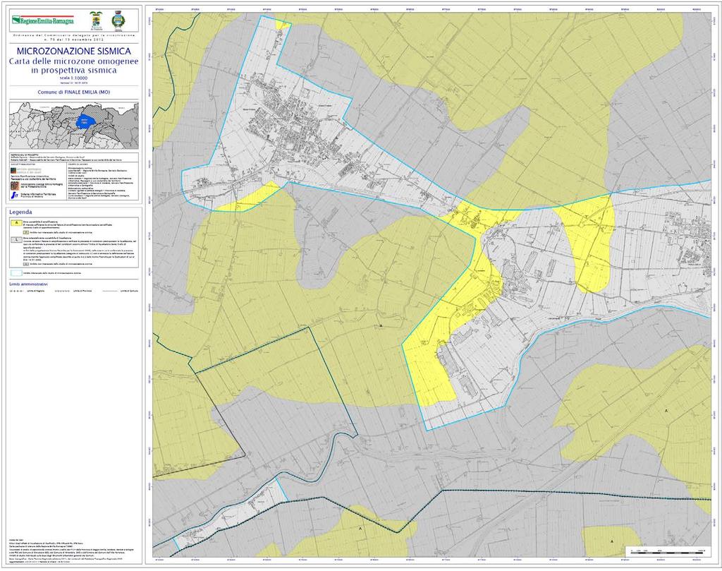 Già prima della fine del 2012 sono state rese disponibili mappe di livello 1 basate sui dati pregressi disponibili nel sito web http://ambiente.regione.emiliaromagna.