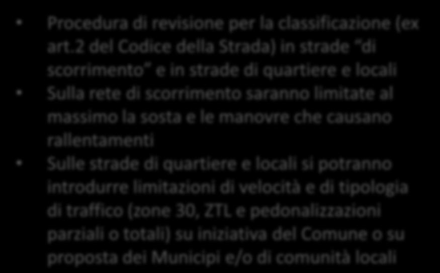 126 La circolazione privata: La transizione dei veicoli privati verso modelli e Procedura motori a basso di revisione o nullo per impatto la classificazione ambientale (ex (locale) art.