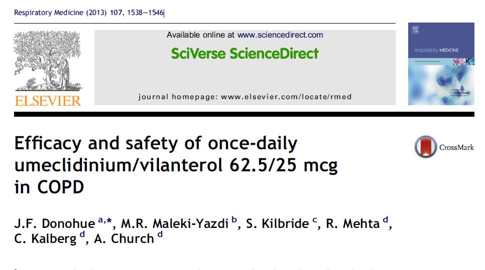 5 µg (n=418) Vilanterol 25 µg (n=421) Placebo (n=280) *p<0.001 vs. placebo; p<0.01 vs. Umeclidinium; p<0.