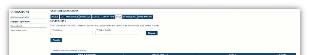 Sarà possibile per il soggetto selezionato accedere al sistema con le proprie credenziali IDM e procedere ad operare, secondo il ruolo assegnato, per conto del profilo dell