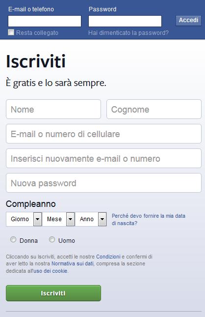 Facebook - Accesso https://it-it.facebook.