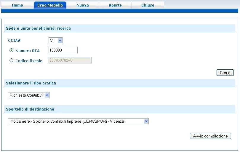 SPORTELLO TELEMATICO CERC L'invio telematico delle pratiche di contributo (domanda e rendicontazione) è completamente gratuito.