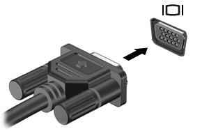 Collegamento di un proiettore o monitor esterno La porta per monitor esterno consente di collegare al computer un dispositivo di visualizzazione esterno, ad esempio un monitor o un proiettore.