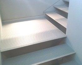 Le scale realizzate coi gradini e le superfici Aluplana possono raggiungere