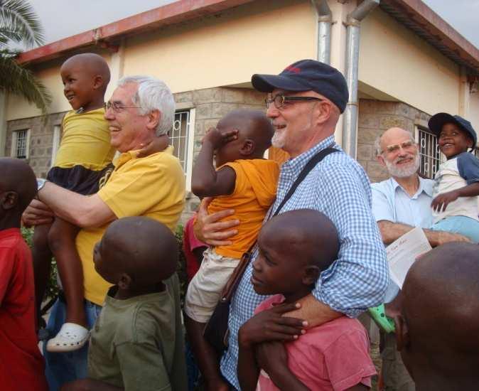 Locci who is the President of Salute & Sviluppo and Umberto, the Project Coordinator of Salute & Sviluppo Project in Nkubu and visitor from Rome Dr.