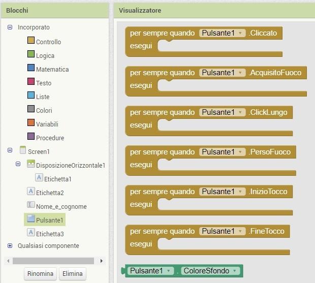 Una volta completata la fase di progettazione, passo alla fase di programmazione.