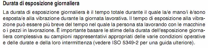 Misurazione delle vibrazioni a cui sono esposti i lavoratori A.