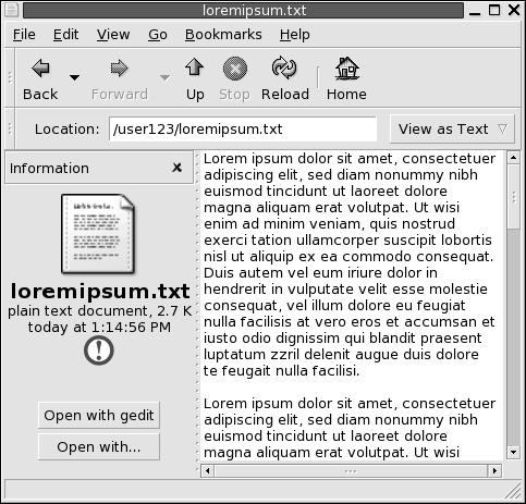 Nota In altre distribuzioni del desktop GNOME, il pulsante Home nella barra degli strumenti può avere un altra designazione, ad esempio Documenti.