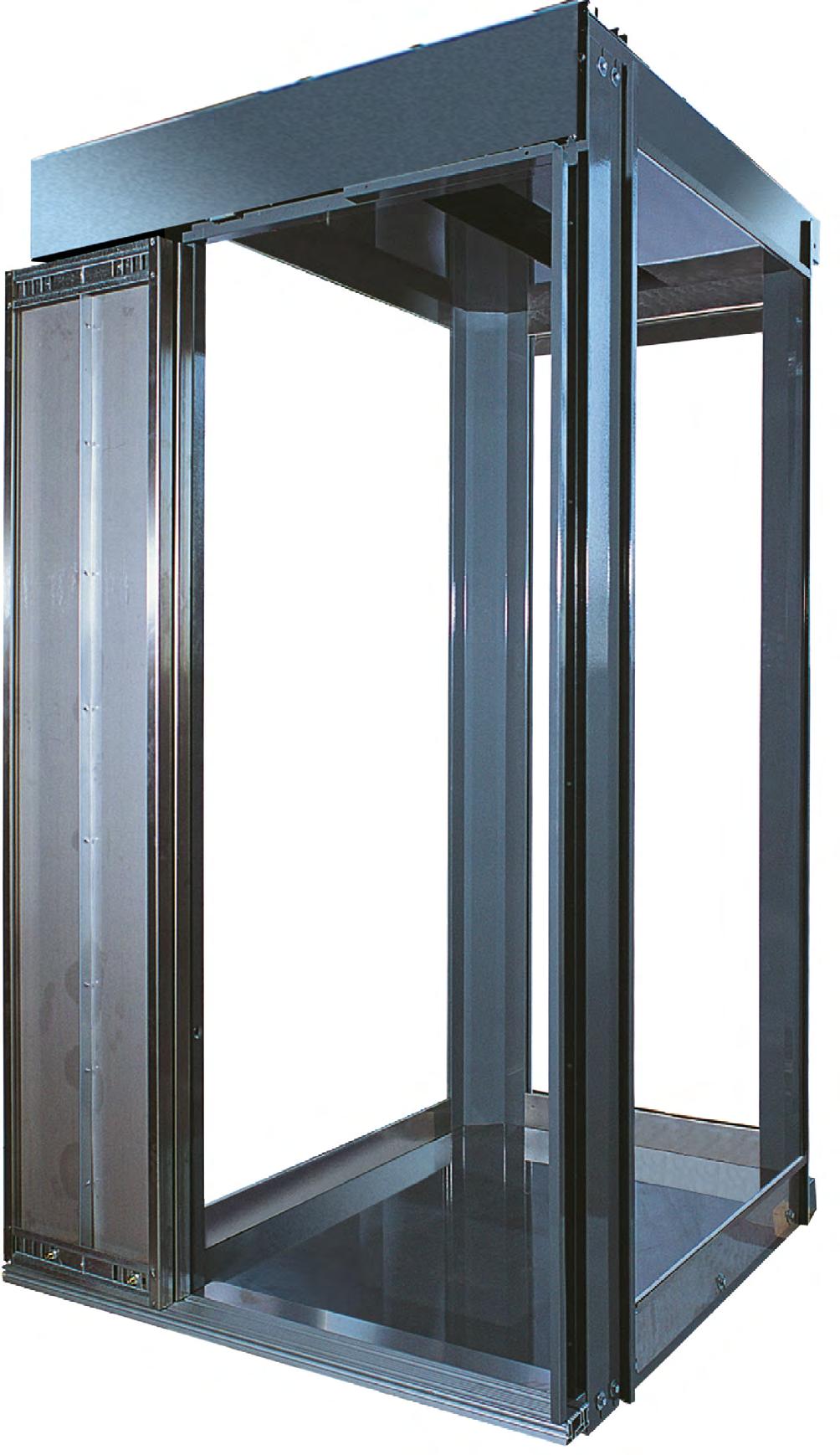 CABINA TMC (Tailor Made Car) > Gli ascensori GMV sono dotati di una cabina tailor made personalizzabile, solida e leggera, ideale per ascensori a basso consumo energetico.