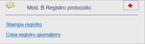 Allegato 2: Creazione manuale del registro giornaliero di protocollo Per creare manualmente il registro giornaliero di protocollo, procedere come segue: accedere alla funzione Protocollo / Stampe /