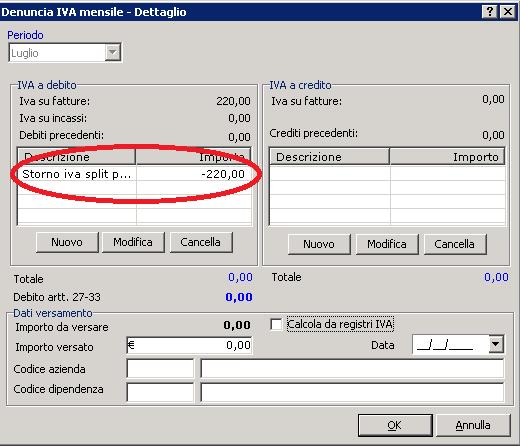 non riporta l importo IVA.