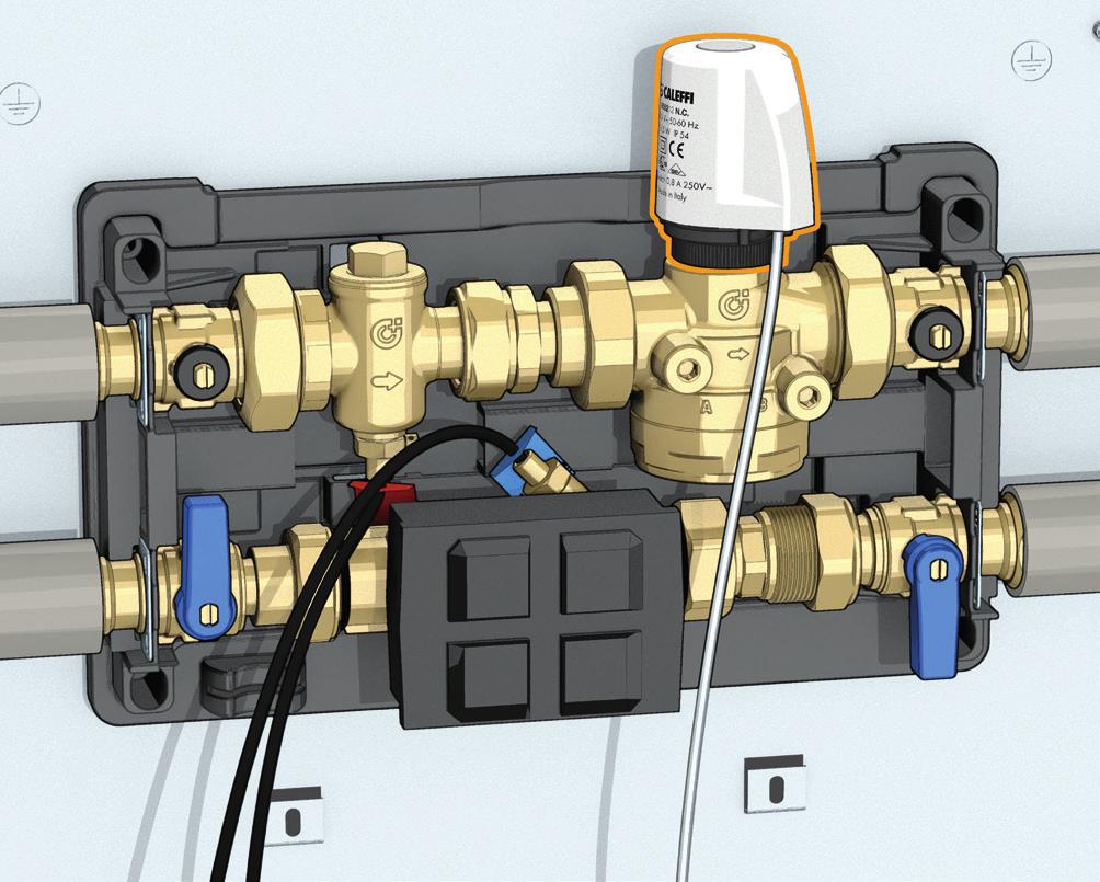 il cappuccio della valvola di regolazione ed inserire il motore, come mostrato