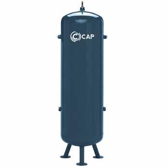 VERTICAL AIR TANKS SERIES C.A.P. fornisce una gamma completa di serbatoi per aria compressa verticali, dai 100 ai 500 litri.