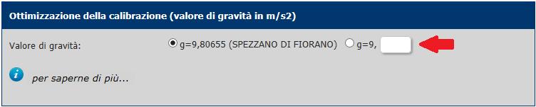 Sezione 4 Ottimizzazione della calibrazione L accelerazione di gravità influisce sulla correttezza del risultato di pesatura e varia in base alla latitudine e alla longitudine del luogo di utilizzo.