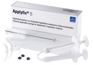 Applyfix 4 per cartucce da 50 ml 1:1/2:1 Applyfix 5 2 siringhe di applicazione in plastica, 12 puntali