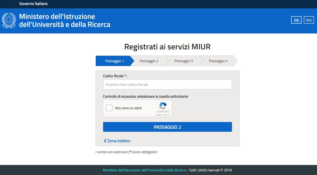 REGISTRAZIONE ALLA PIATTAFORMA DELL ALTERNANZA DEL MIUR