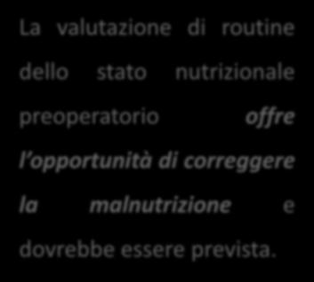 La valutazione dello stato nutrizionale è