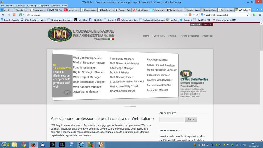 In Italia secondo IWA 21 profili... http://www.iwa.